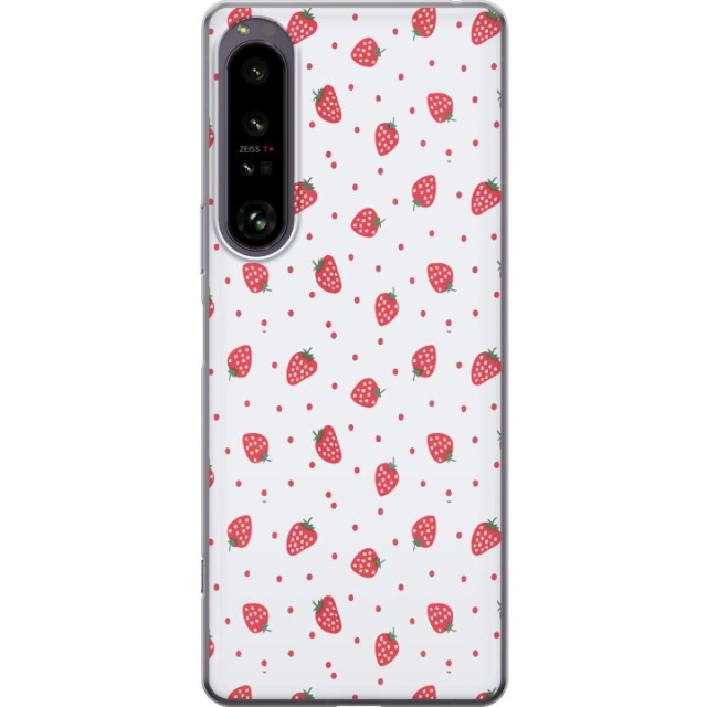 Mobildeksel til Sony Xperia 1 IV med Jordbær motiv