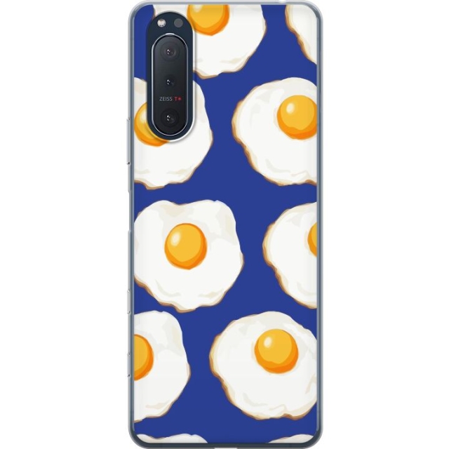 Mobildeksel til Sony Xperia 5 II med Stekte egg motiv