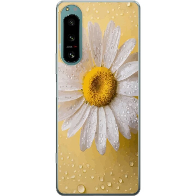 Mobildeksel til Sony Xperia 5 IV med Porselensblomst motiv