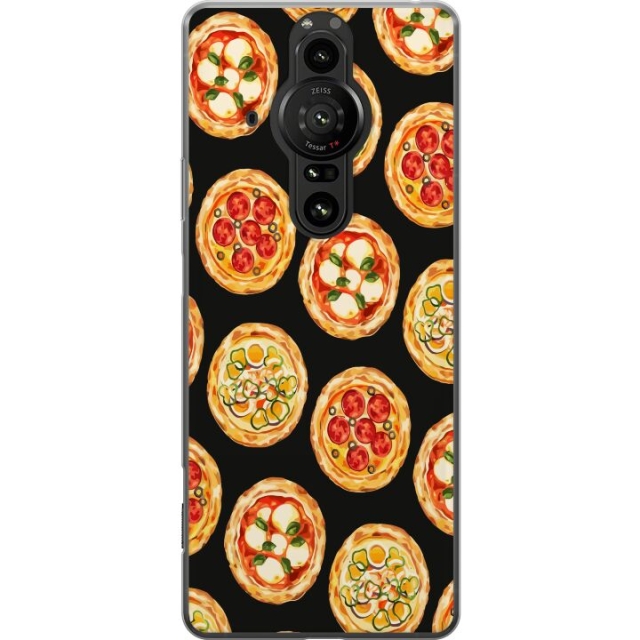 Mobildeksel til Sony Xperia Pro-I med Pizza motiv