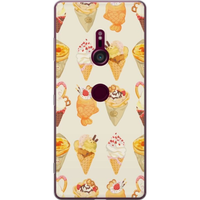 Mobildeksel til Sony Xperia XZ3 med Glassig motiv