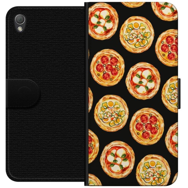 Lommeboketui til Sony Xperia Z3 med Pizza motiv