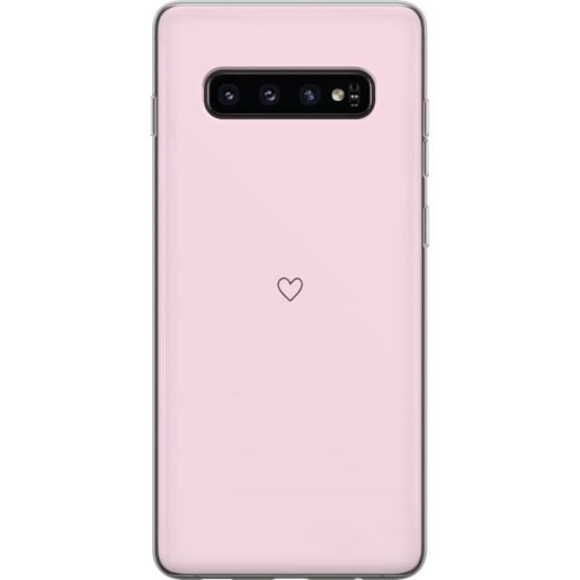 Mobildeksel til Samsung Galaxy S10 med Hjerte motiv