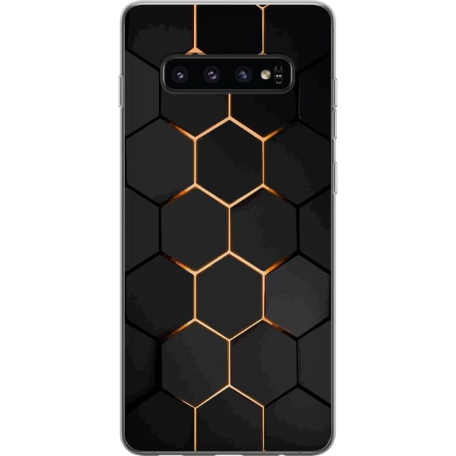 Mobildeksel til Samsung Galaxy S10 med Luksuriøst Mønster motiv