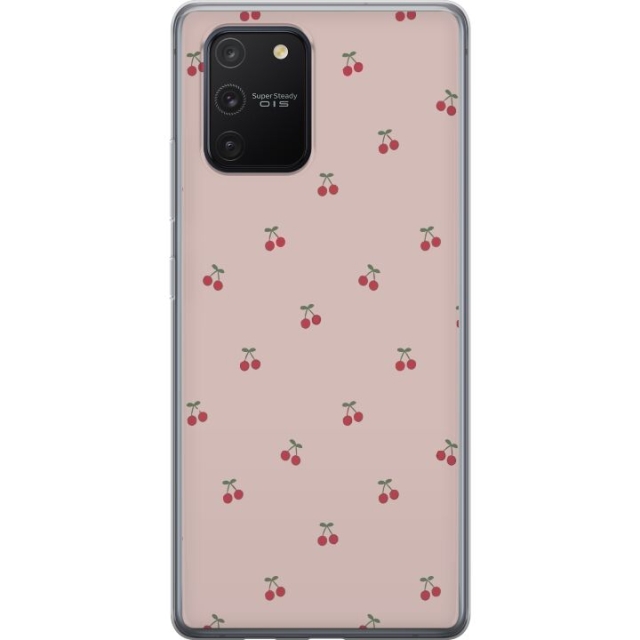 Mobildeksel til Samsung Galaxy S10 Lite med Kirsebær motiv