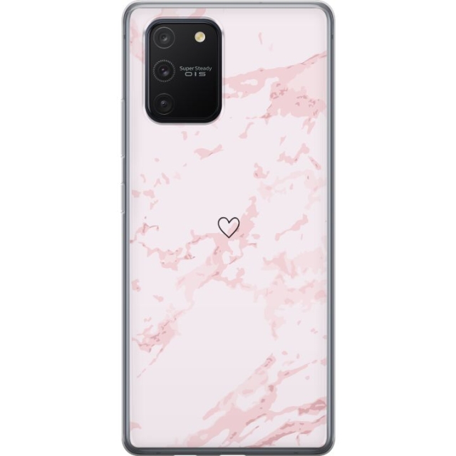Mobildeksel til Samsung Galaxy S10 Lite med Rosa Hjerte motiv