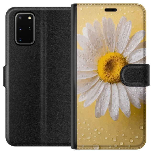 Lommeboketui til Samsung Galaxy S20+ med Porselensblomst motiv