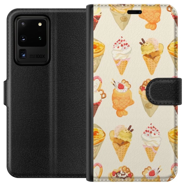Lommeboketui til Samsung Galaxy S20 Ultra med Glassig motiv