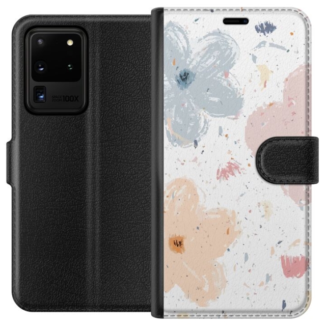 Lommeboketui til Samsung Galaxy S20 Ultra med Blomster motiv