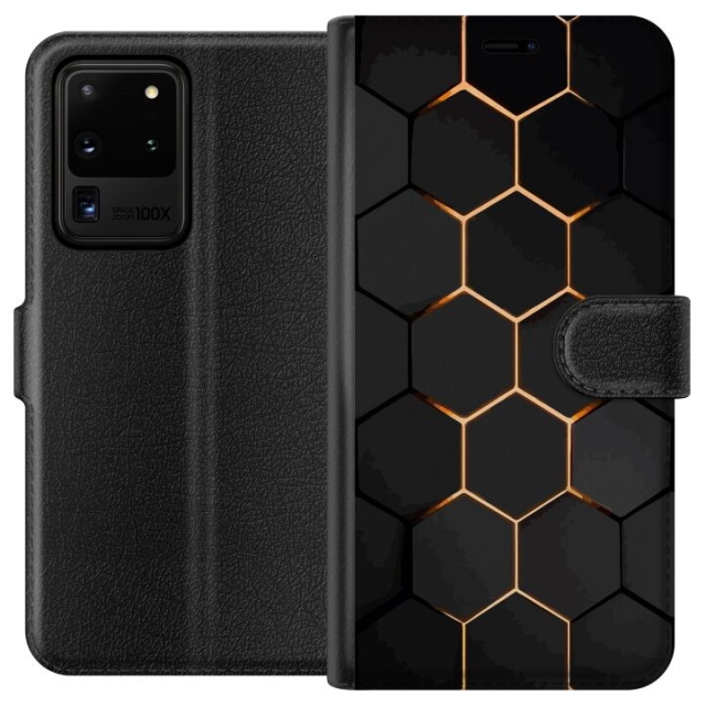 Lommeboketui til Samsung Galaxy S20 Ultra med Luksuriøst Mønster motiv