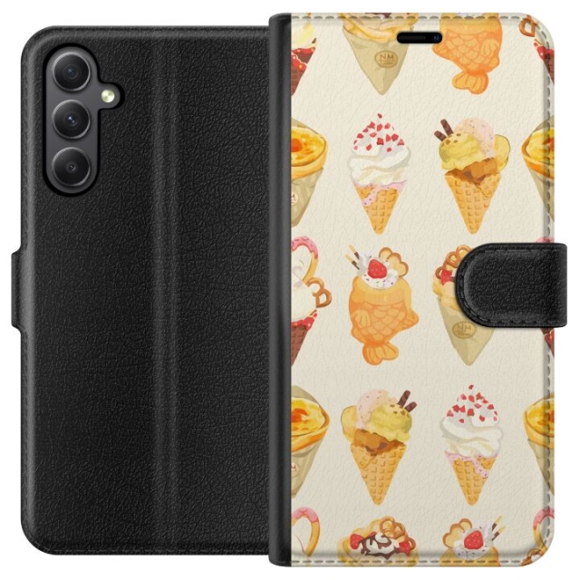 Lommeboketui til Samsung Galaxy S23 FE med Glassig motiv