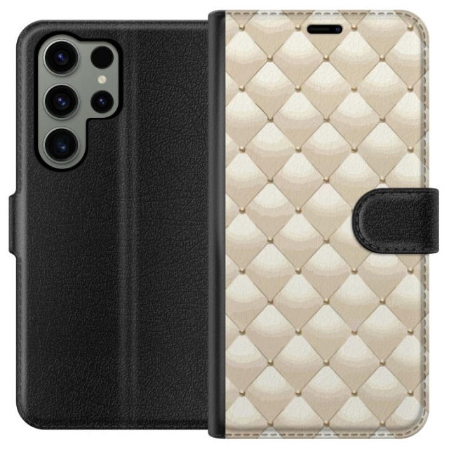 Lommeboketui til Samsung Galaxy S23 Ultra med Gullglans motiv