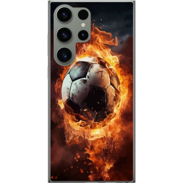 Mobildeksel til Samsung Galaxy S23 Ultra med Fotball motiv