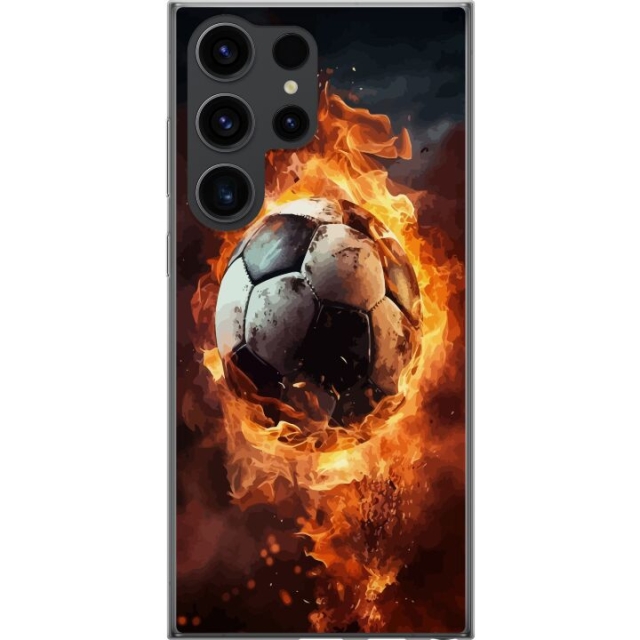 Mobildeksel til Samsung Galaxy S24 Ultra med Fotball motiv