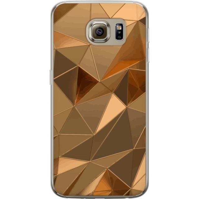 Mobildeksel til Samsung Galaxy S6 med 3D Gull motiv