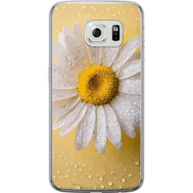 Mobildeksel til Samsung Galaxy S6 edge med Porselensblomst motiv