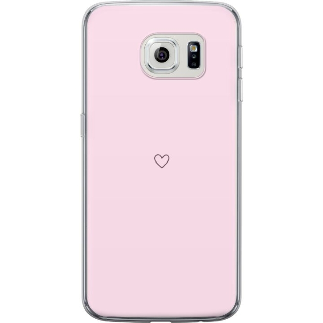 Mobildeksel til Samsung Galaxy S6 edge med Hjerte motiv