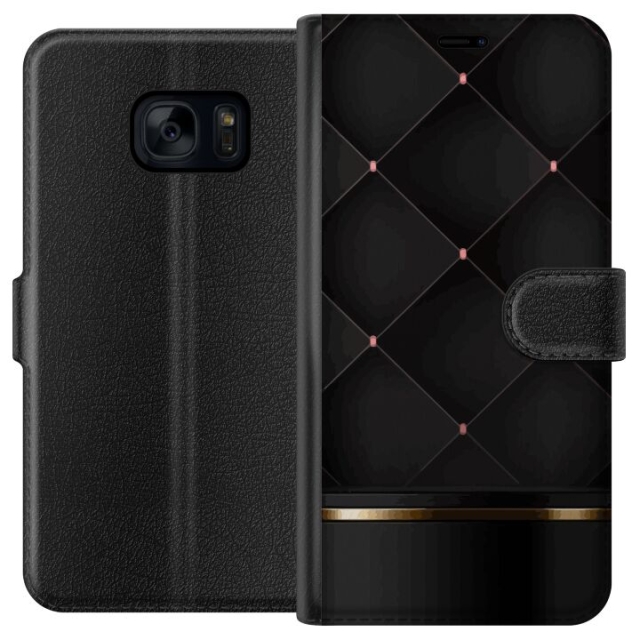 Lommeboketui til Samsung Galaxy S7 med Luksuslinje motiv
