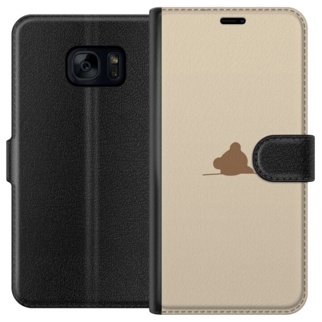 Lommeboketui til Samsung Galaxy S7 med Nalle motiv