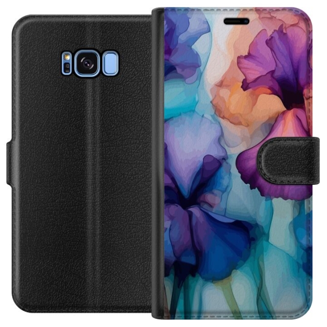 Lommeboketui til Samsung Galaxy S8 med Magiske blomster motiv
