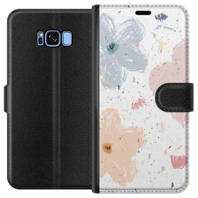 Lommeboketui til Samsung Galaxy S8 med Blomster motiv