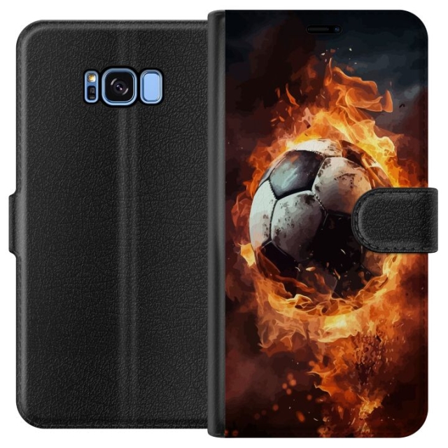 Lommeboketui til Samsung Galaxy S8 med Fotball motiv