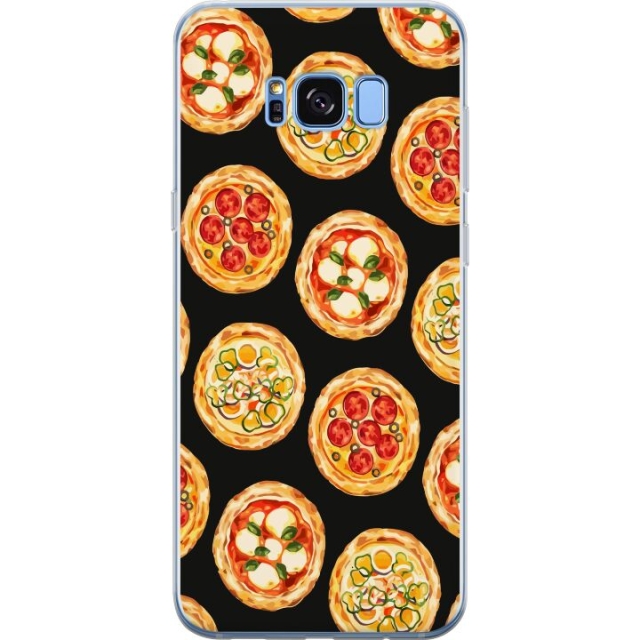 Mobildeksel til Samsung Galaxy S8 med Pizza motiv