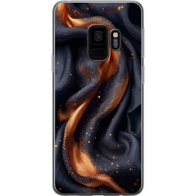 Mobildeksel til Samsung Galaxy S9 med Brennende silke motiv