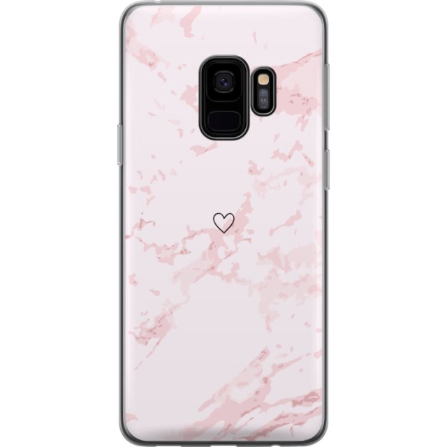Mobildeksel til Samsung Galaxy S9 med Rosa Hjerte motiv