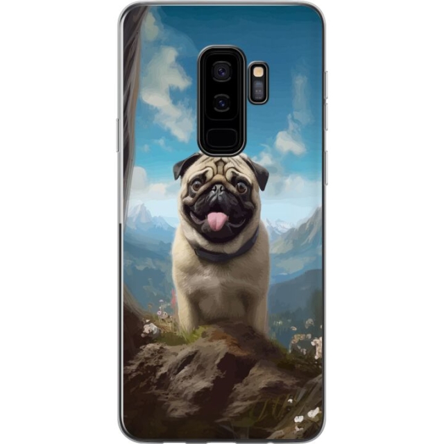 Mobildeksel til Samsung Galaxy S9+ med Glad Hund motiv