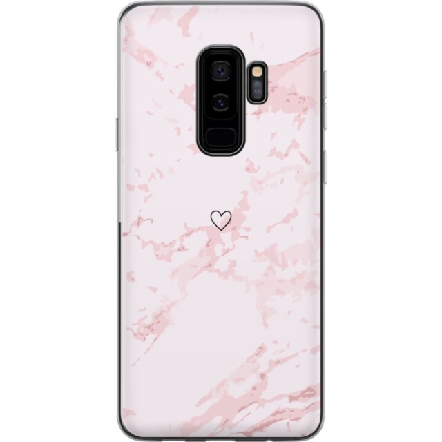 Mobildeksel til Samsung Galaxy S9+ med Rosa Hjerte motiv