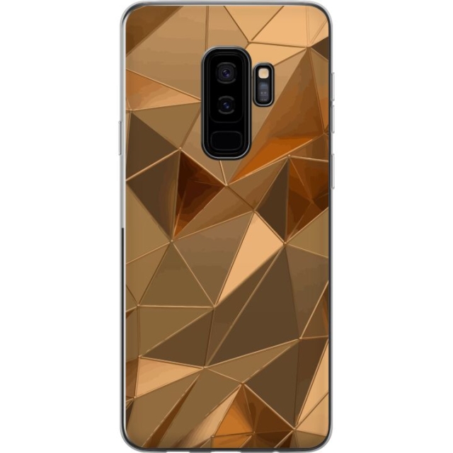 Mobildeksel til Samsung Galaxy S9+ med 3D Gull motiv