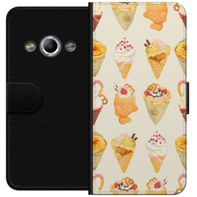 Lommeboketui til Samsung Galaxy Xcover 3 med Glassig motiv