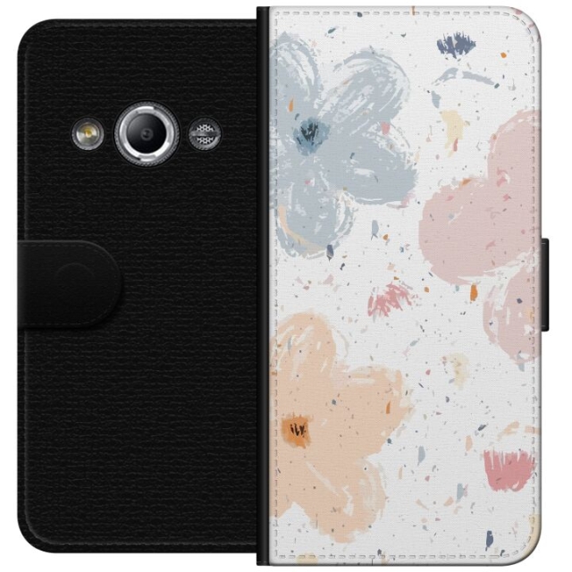 Lommeboketui til Samsung Galaxy Xcover 3 med Blomster motiv