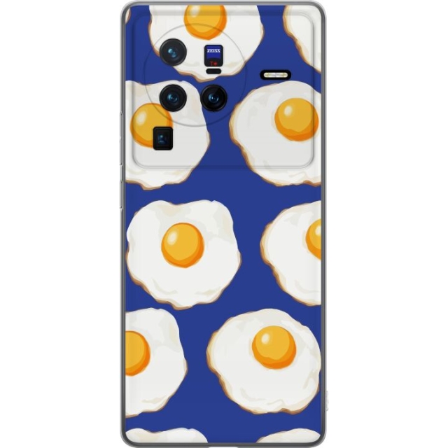 Mobildeksel til vivo X80 Pro med Stekte egg motiv