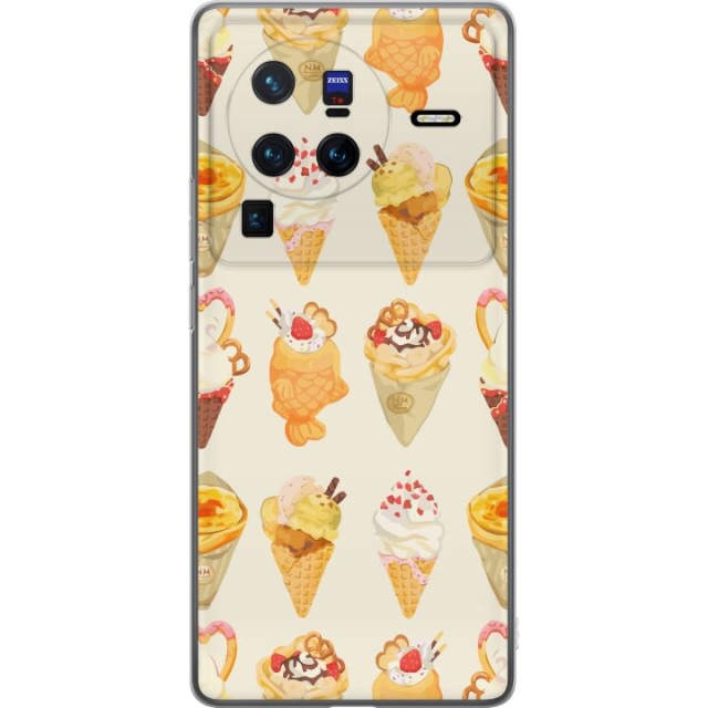 Mobildeksel til vivo X80 Pro med Glassig motiv