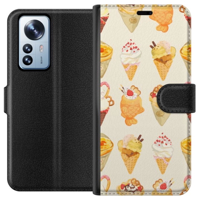 Lommeboketui til Xiaomi 12 Pro med Glassig motiv