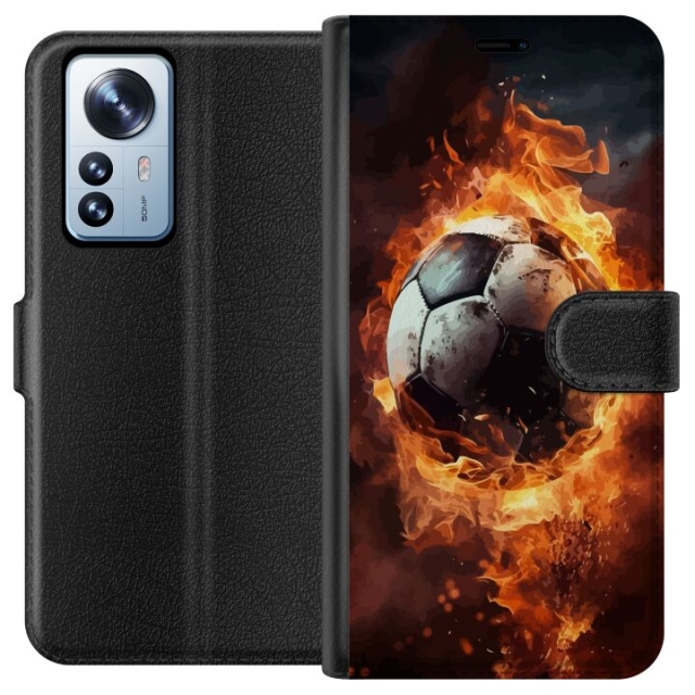 Lommeboketui til Xiaomi 12 Pro med Fotball motiv