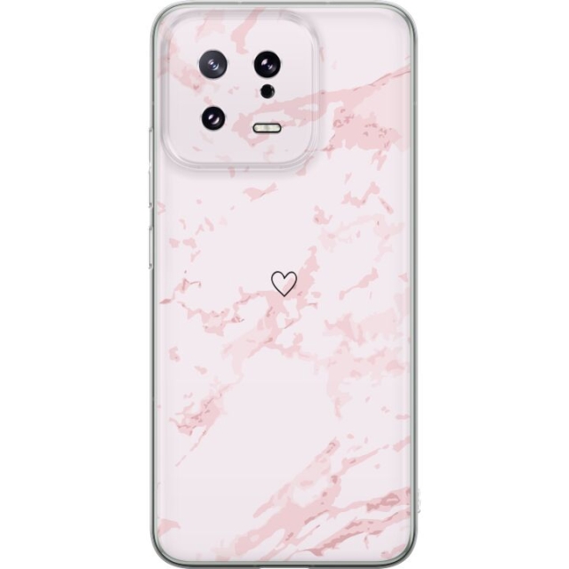 Mobildeksel til Xiaomi 13 med Rosa Hjerte motiv