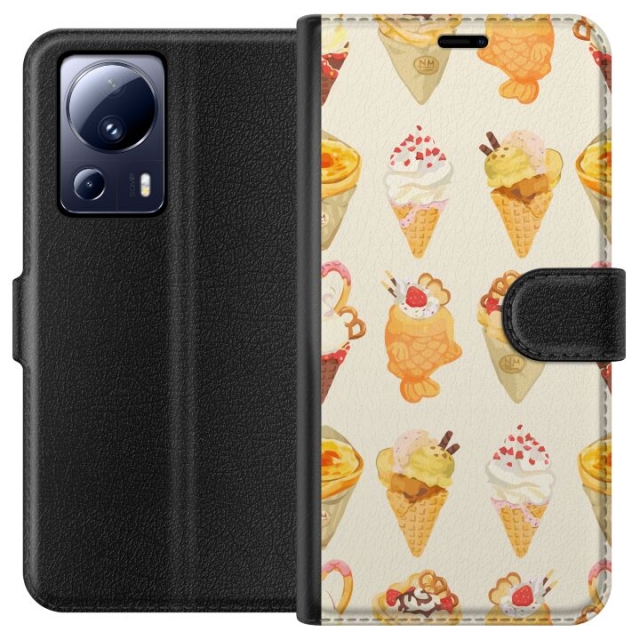 Lommeboketui til Xiaomi 13 Lite med Glassig motiv