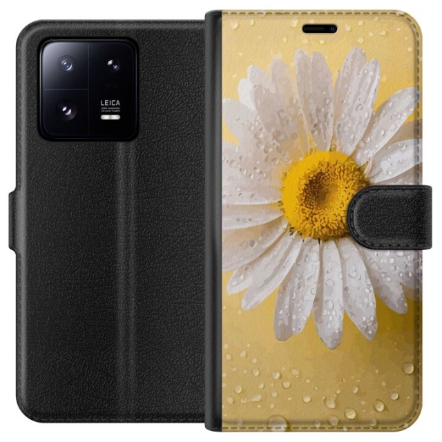Lommeboketui til Xiaomi 13 Pro med Porselensblomst motiv