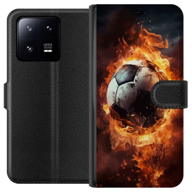 Lommeboketui til Xiaomi 13 Pro med Fotball motiv