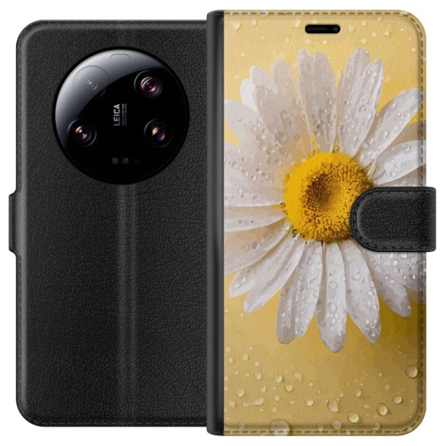 Lommeboketui til Xiaomi 13 Ultra med Porselensblomst motiv