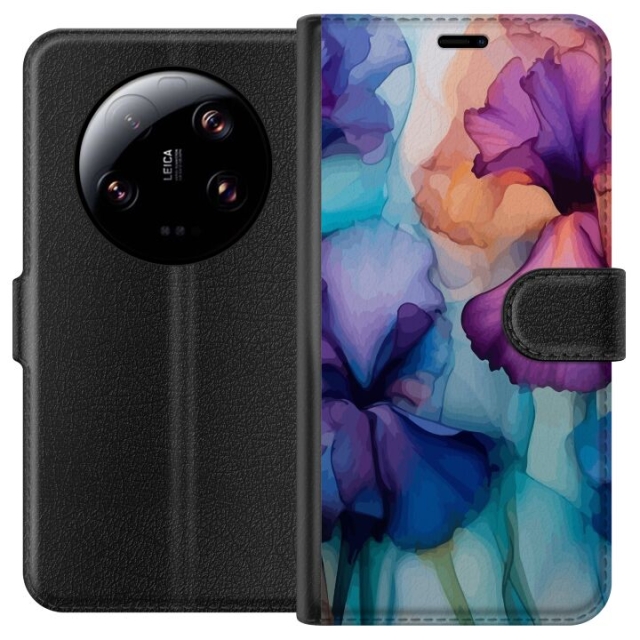 Lommeboketui til Xiaomi 13 Ultra med Magiske blomster motiv
