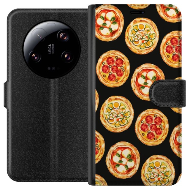 Lommeboketui til Xiaomi 13 Ultra med Pizza motiv