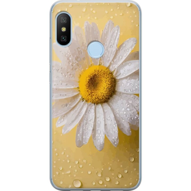 Mobildeksel til Xiaomi Mi A2 Lite med Porselensblomst motiv