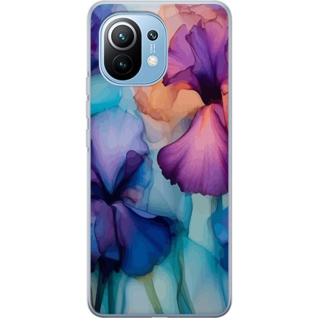 Mobildeksel til Xiaomi Mi 11 med Magiske blomster motiv