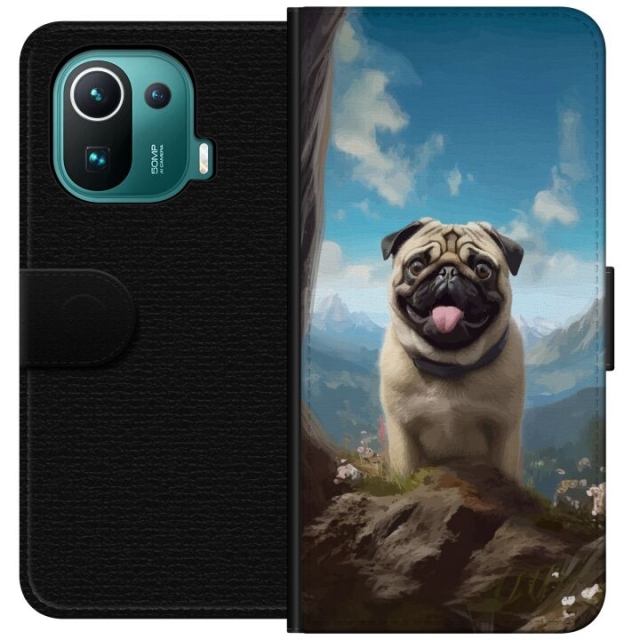 Lommeboketui til Xiaomi Mi 11 Pro med Glad Hund motiv