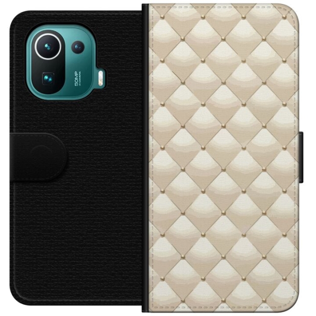 Lommeboketui til Xiaomi Mi 11 Pro med Gullglans motiv