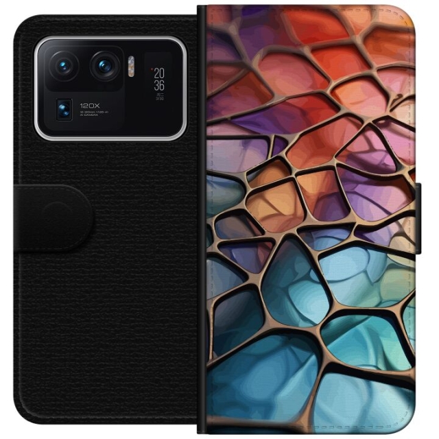 Lommeboketui til Xiaomi Mi 11 Ultra med Metalliskt mønster motiv